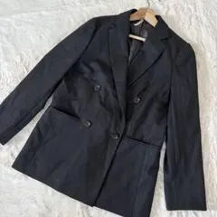 ANCHOR WOMAN 洋服の青山　ブラック　薄手　ジャケットのサムネイル