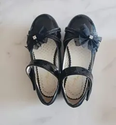 女の子フォーマルシューズ パンプス 黒靴