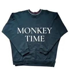 monkey time オーバーサイズ トレーナー 黒