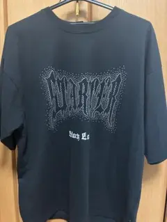 STARTER ブラック Tシャツ ストーン装飾