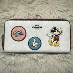 COACH Disney ミニーマウス 長財布 ラウンドファスナー - メルカリ