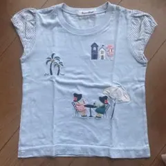 美品　ファミリア　夏　Tシャツ　110 水色