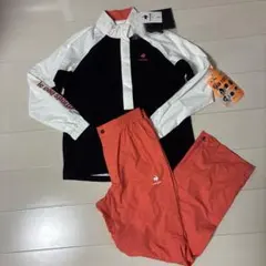 美品】le coq sportif ストライプ レインコート、レインウエア - メルカリ