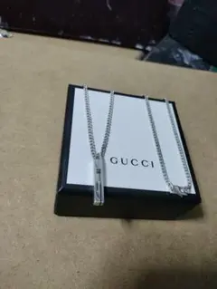 GUCCI グッチ シルバー925 Gネックレス イタリア製 高級感あり