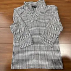 CavariA 七分袖 カットソー　チェック柄　Mサイズ　値下げ中！のサムネイル