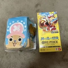 ワンピースカード　神の島の冒険　テープ付き　1箱　カードケース　セット