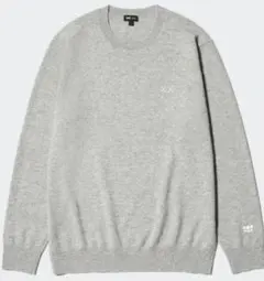 UNIQLO ユニクロ KAWS カウズ グレー カシミアクルーネックセーター