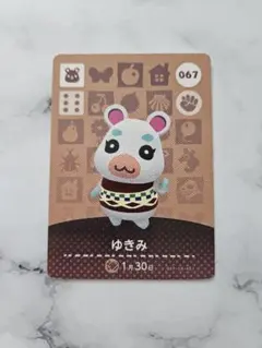 どうぶつの森 amiiboカード ゆきみ 067