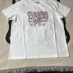 GANNI Tシャツ ホワイト 猫プリント Mサイズのサムネイル