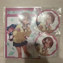 銀河特急ミルキー☆サブウェイ チハル 缶バッジ ブロマイド セット