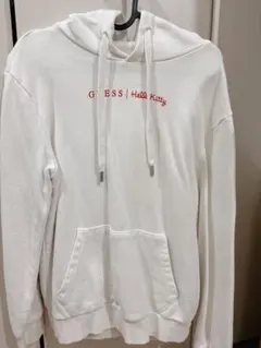 GUESS Hello Kitty フード付きパーカー ホワイト