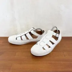 美品　コンバース　オールスター　グルカサンダル　25.0cm　ホワイト　レザー