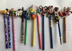ディズニーランド 人形付き 鉛筆 セット フィギュア 昭和 レトロ レア