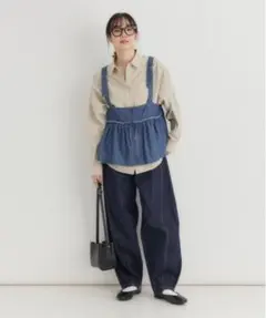 ライトオン　2WAYデニムZIPキャミソールのサムネイル