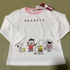 PEANUTS スヌーピー 長袖Tシャツ ロンt 保育園着 90