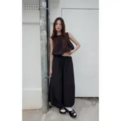 ZARA ナイロンバルーンミディスカート