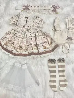 Melody.c chocolate factory ワンピースセット ミルクS