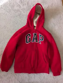 GAP 赤 フリース パーカー