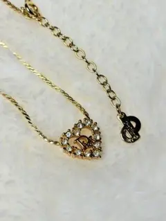 ✅【極美品】Dior ネックレス ハート ラインストーン ヴィンテージ