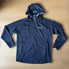 アンダーアーマー ジップアップパーカー スウェット MD/Mサイズ ブラック