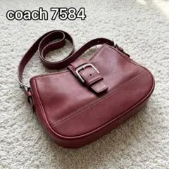 希少カラー COACH SOHO ワンショルダー バッグ レザー ボルドー