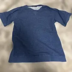 【ナノユニバース】ネイビー クルーネック Tシャツ