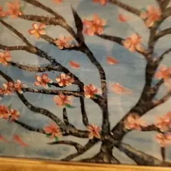 秦森康屯・油彩画 金色フレーム・佐渡風景画・貴重の逸品と思いますが
