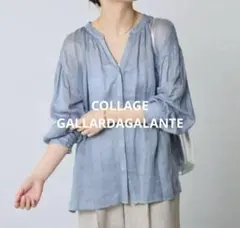 コラージュ　ガリャルダガランテ 　ラミー2WAYシアーブラウス　麻　リネン