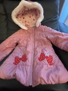 ホットビスケッツ　ピンク ダウンコート 100サイズ　値下げしました