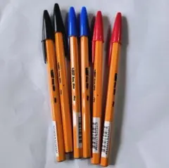 ビック ボールペン オレンジ BIC オレンジビック ビックオレンジEG 6本