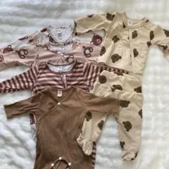 SHEIN クマ柄ロンパース 5点セット 3M