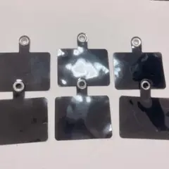 6枚セット スマホホルダー スマホショルダーはさむ ケース ブラック 黒