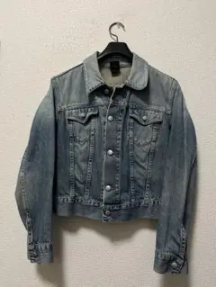 00s　ディーゼル　ダメージ加工デニムGジャン　/S　ライトインディゴ　y2k