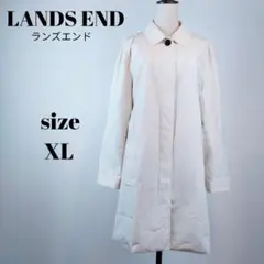 【a994】LANDS END 美品 ステンカラーコート XL はっ水加工のサムネイル