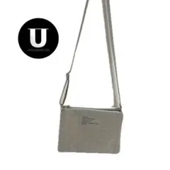 ＼バッグ／ ズッカ ショルダーバッグ サコッシュ グレー ロゴ入り 古着