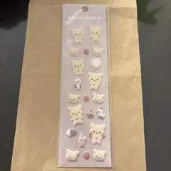 コリラックマ　もこもこシール　リラックマ　シール