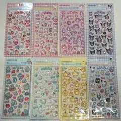 8枚 ★ サンリオ　硬いシール