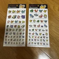 ポケモン 4size STICKERS シール 2枚セット