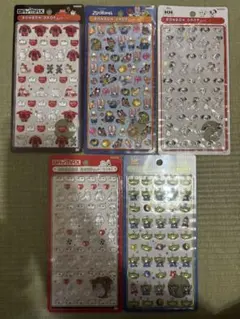u*！様 ディズニー　ボンボンドロップシールミニ 5パックセット
