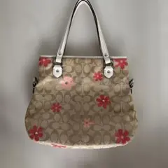 COACH シグネチャー バッグ 花柄