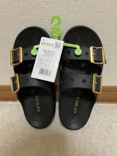 crocs 24 メタリックバックル サタデー サンダル クロックス 新品未