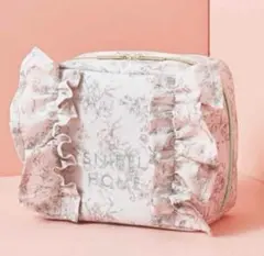 SNIDEL HOME フリルポーチ 大容量 ピンク