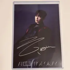 ATEEZ アチズ ホンジュン 直筆サイン ATEEZ ホンジュン 直筆 サイン - メルカリ