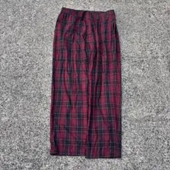 00s vintage buggy check buggy pants