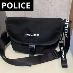 POLICE ポリス ショルダーバッグ メッセンジャーバッグ 美品 ブラック