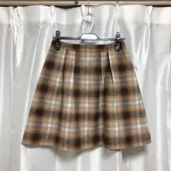 BEAUTY&YOUTH チェックスカート