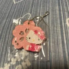 ハローキティ 桜モチーフ アクリルキホルダー、スライドミラー