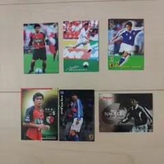 日本代表トレーディングカードセット 　中田、小笠原、柳沢