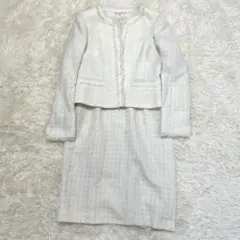 croule barbe 東京イギン　ツイードジャケット　ワンピース　11号