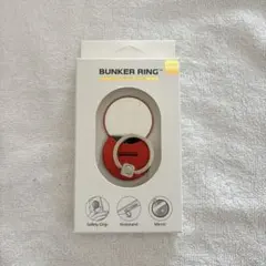 BUNKER RING レッド・シルバー